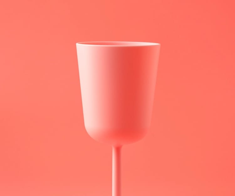 pink cup photograph